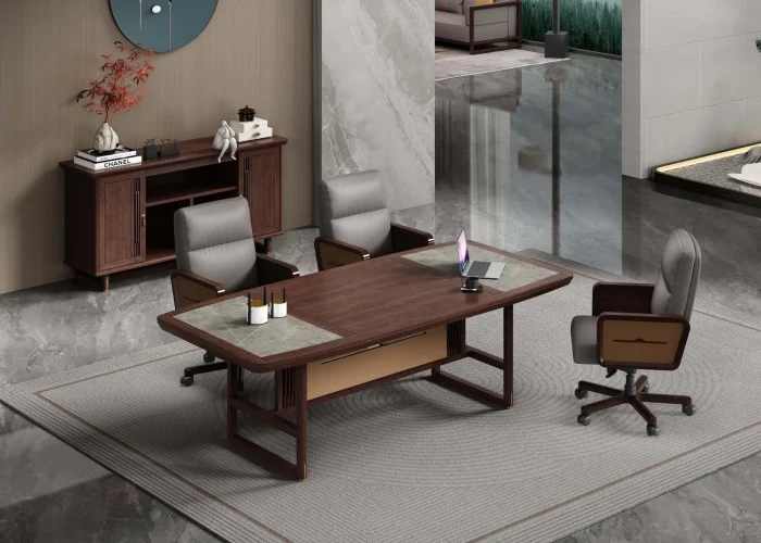 HTA New Chinese Style Executive Office Furniture Set (Complete Suite)