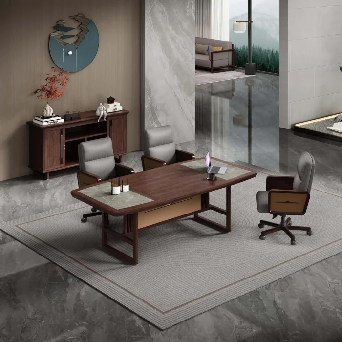HTA New Chinese Style Executive Office Furniture Set (Complete Suite)